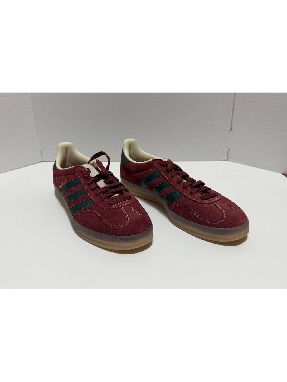 adidas Gazelle Indoor JH5403 Men's Size 9 Shadow Red Green Sneakers New